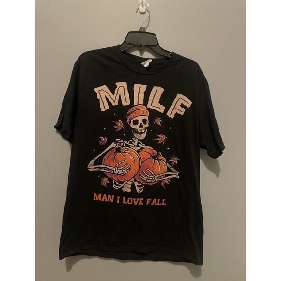 Halloween Funny shirt Men I love fall humorous gifts MILF fall Halloween costume - Picture 2 of 5